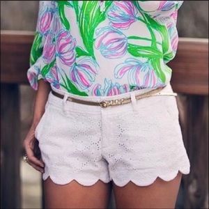 Lilly Pulitzer white eyelet buttercup shorts | 6